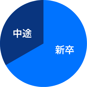 新卒と途中のグラフ